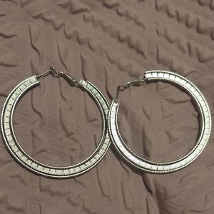Silver Hoop Earrings